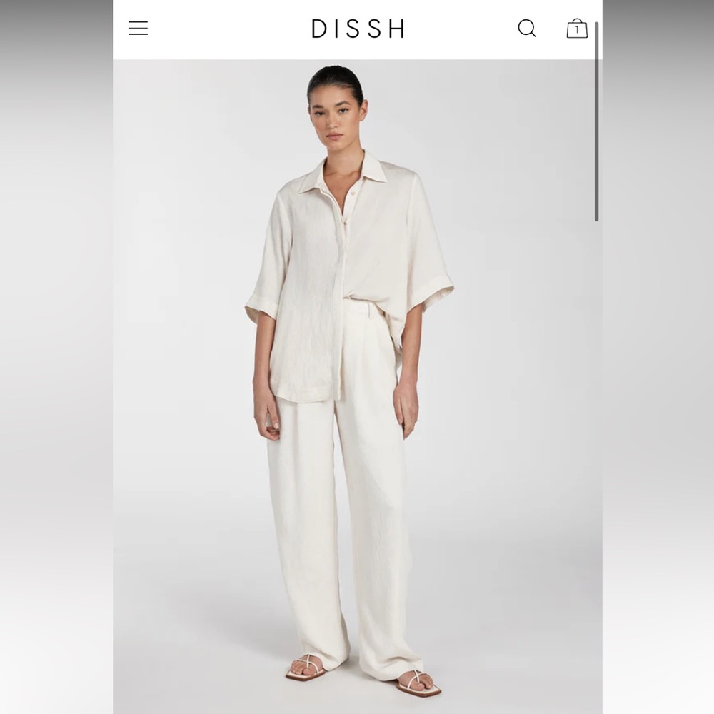 DISSH  CANNE CREAM SHIRT US8